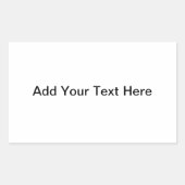 Anpassbare Label-Vorlage Rechteckiger Aufkleber (Vorderseite)