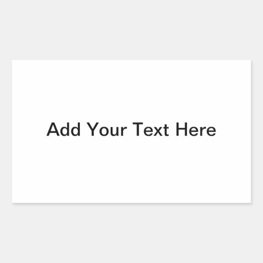 Anpassbare Label-Vorlage Rechteckiger Aufkleber (Vorderseite)