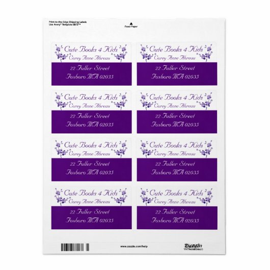 Anpassbare Labels (Vorne)