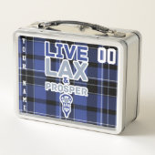 Anpassbare Lacrosse LAX Lunch Box (Rückseite)