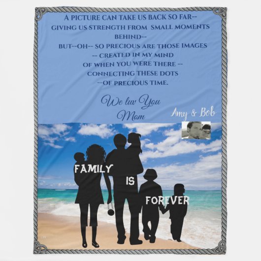 Anpassbare LargeThrow - Geschenkideen für Liebhabe Fleecedecke (Vorderseite)