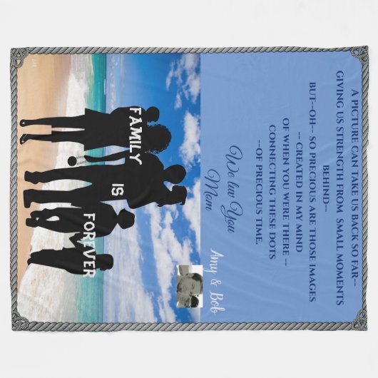 Anpassbare LargeThrow - Geschenkideen für Liebhabe Fleecedecke (Vorderseite (Horizontal))