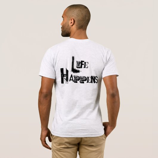 Anpassbare "Lebensläufe" T-Shirt (Schwarz voll)