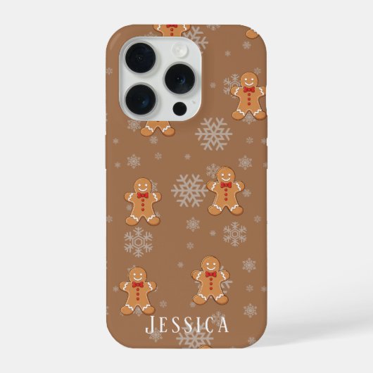 Anpassbare Lebkuchen-Mann-Handyhülle iPhone Hülle (Rückseite)