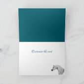 Anpassbare leere arabische Pferdekarte Feiertagskarte (Innenseite)