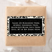 Anpassbare Leopard-Print-Rücksendeadressen-Aufkleb (Insitu)