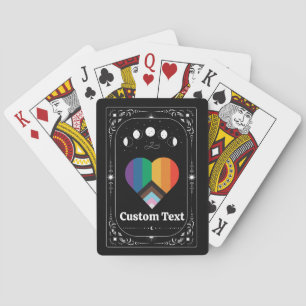 Anpassbare LGBTQ Stolz Tarot Regenbogen Zodiac Mag Spielkarten