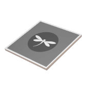 Anpassbare Libellenfarbe mit grauem BG-Design Fliese (Seite)