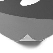 Anpassbare Libellenfarbe mit grauem BG-Design Poster (Ecke)