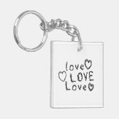 Anpassbare Liebe (Bild hinzufügen), Liebe, Liebe Schlüsselanhänger (Vorderseite links)