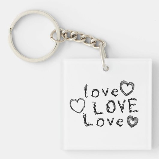Anpassbare Liebe (Bild hinzufügen), Liebe, Liebe Schlüsselanhänger (Vorderseite)