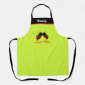 Anpassbare Liebe Bugs Koch Baker Personalisiert Schürze (Vorderseite)