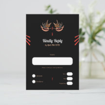 Anpassbare Liebe im Tattoo-Stil verschlingt RSVP-K