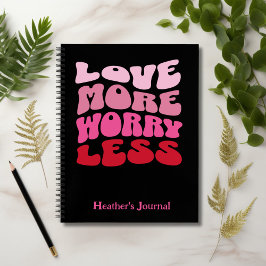 Anpassbare Liebe macht sich weniger Sorgen Notizblock