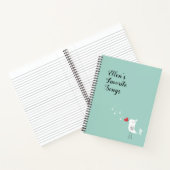 Anpassbare Lieblings-Songs-Journal Notizblock (Innenseite)