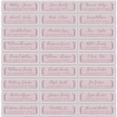 Anpassbare Lila Hochzeitgastadressen Aufkleber (Vorderseite)