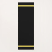 Anpassbare Lilie auf schwarz Yogamatte (Rückseite)