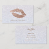 Anpassbare Lipstick-Visitenkarten Visitenkarte (Vorne/Hinten)