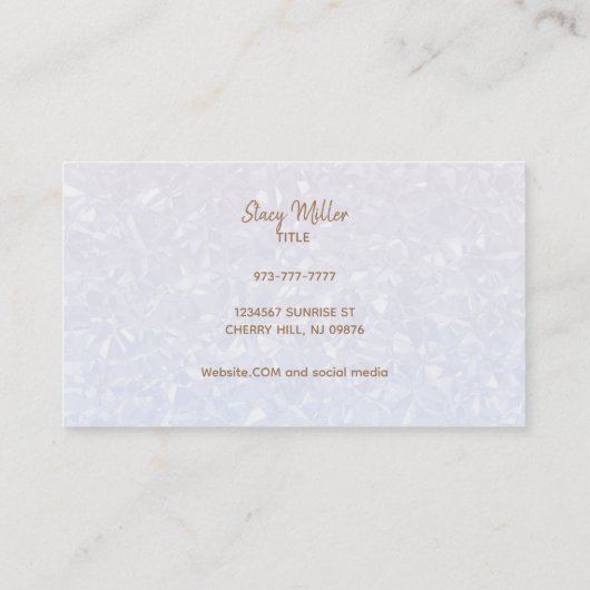 Anpassbare Lipstick-Visitenkarten Visitenkarte (Rückseite)