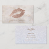 Anpassbare Lipstick-Visitenkarten Visitenkarte (Vorne/Hinten)