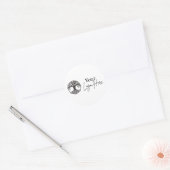 Anpassbare Logo-Aufkleber Runder Aufkleber (Umschlag)