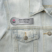 Anpassbare Logo-Namensmarke für Firmenmitarbeiter Namensschild (Beispiel)