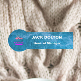 Anpassbare Logo-Namensmarke für Mitarbeiter des Un Namensschild