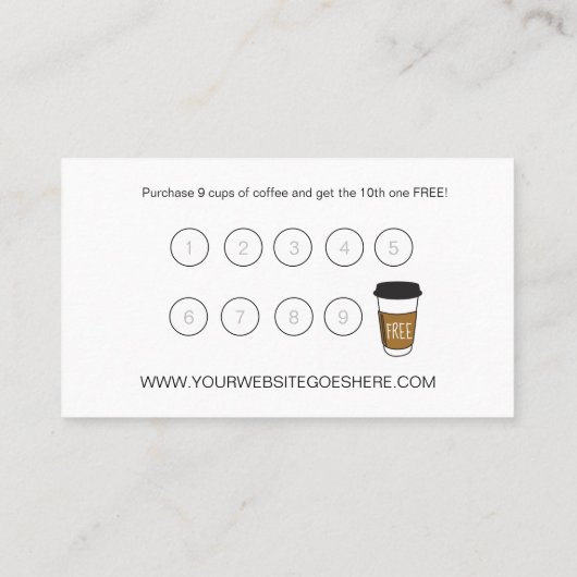 Anpassbare Logokombination für das Geschäft mit Co Treuekarte (Rückseite)