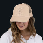 Anpassbare Logos und Texte Frauen Khaki Baseball Truckerkappe<br><div class="desc">Unisex Business Company Logo Mitarbeiter Bulk Elegant Moderne Werbevorlage Hochladen Add Logo Männer & Frauen Khaki Baseball & Trucker Hut... </div>