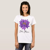 Anpassbare Lotus-Blume T-Shirt (Vorne ganz)