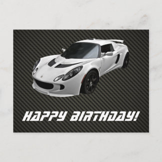 Anpassbare Lotus Exige S Geburtstagskarte Postkarte