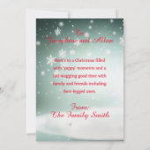 Anpassbare lustige Dackel Dog Yappy Xmas Card Ankündigung (Rückseite)