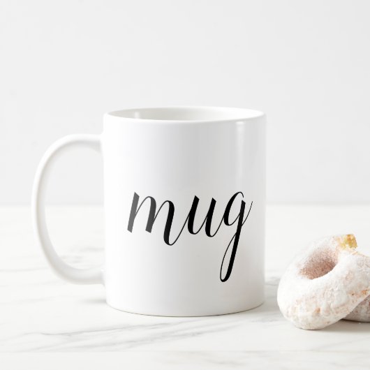 Anpassbare lustige Literatur Kaffeetasse (Mit Donut)