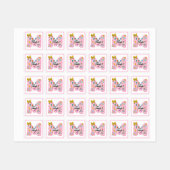 Anpassbare „M steht für“ Alphabet-Kunst – Inspirat Etiketten (Blatt)