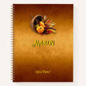 Anpassbare Mabon Herbst-Equinox-Notebook Notizblock (Vorderseite)