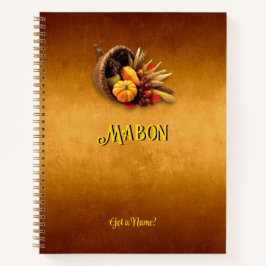 Anpassbare Mabon Herbst-Equinox-Notebook Notizblock