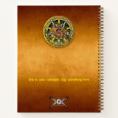 Anpassbare Mabon Herbst-Equinox-Notebook Notizblock (Rückseite)