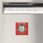 Anpassbare Magnetköpfe für Weihnachtskranz-Fotos Magnet (In Situ (Geschirrspüler))