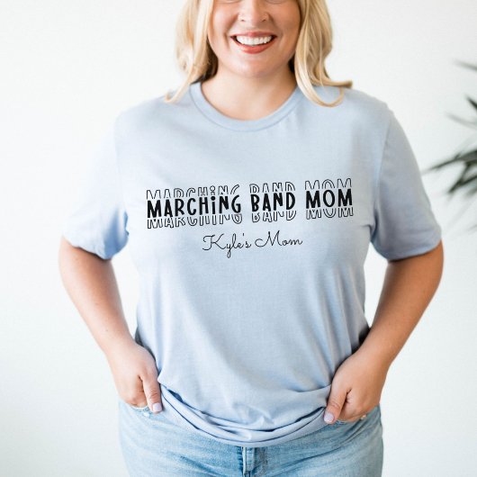 Anpassbare Mama der Marching-Band T-Shirt