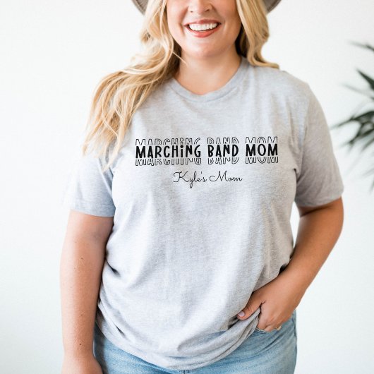 Anpassbare Mama der Marching-Band T-Shirt