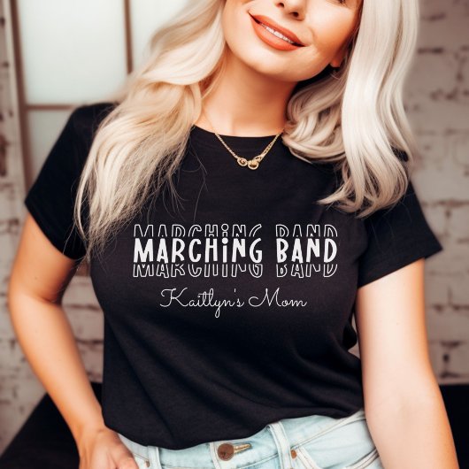Anpassbare Mama der Marching-Band T-Shirt