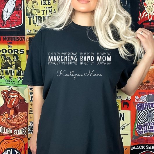 Anpassbare Mama der Marching-Band T-Shirt