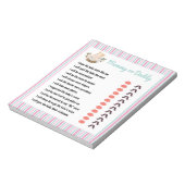 Anpassbare Mama- oder Daddy Baby-Duschkabine Notizblock (Rotiert)