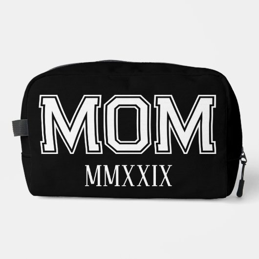 Anpassbare 'Mama' römische Ziffern Geschenk Waschbeutel (Vorderseite)
