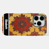 Anpassbare Mandala Bloom Telefonabdeckung Case-Mate iPhone Hülle (Rückseite (Horizontal))
