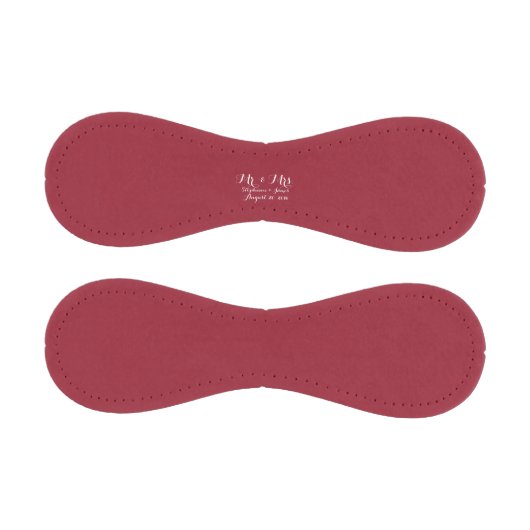 Anpassbare Maroon Couple Mr. und Mrs. Wedding Baseball (Paneele)