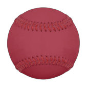 Anpassbare Maroon Couple Mr. und Mrs. Wedding Baseball (Rückseite)