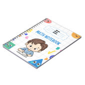Anpassbare Mathematik-Notebooks für Schulen Notizblock (Linke Seite)