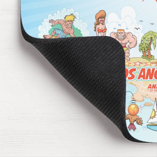 Anpassbare Maus-Pad für kalifornische Cartoon Mousepad (Ecke)