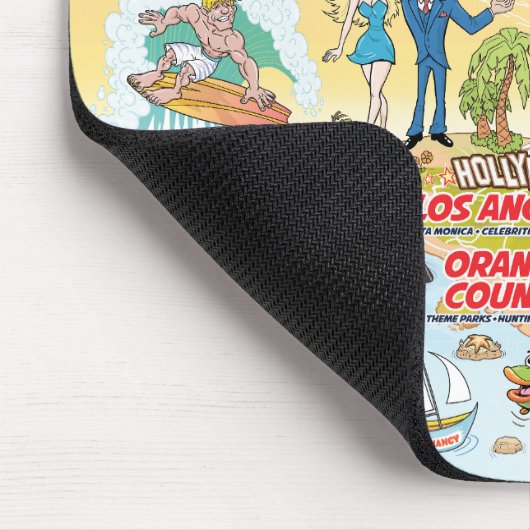 Anpassbare Maus-Pad für kalifornische Cartoon Mousepad (Ecke)